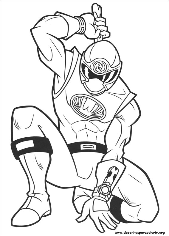 power rangers para colorir
