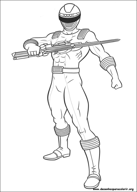power rangers para colorir