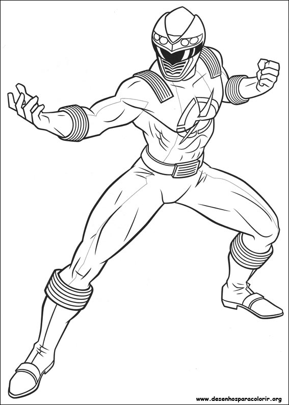 power rangers para colorir
