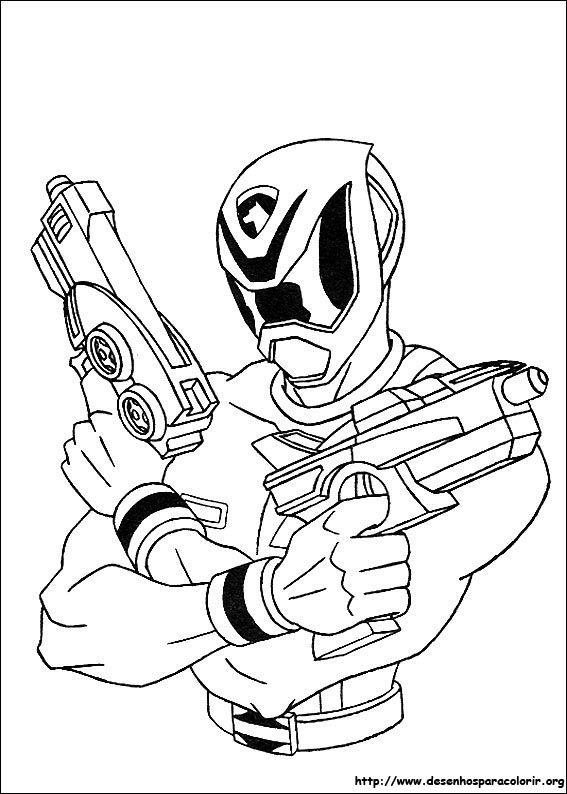 power rangers para colorir