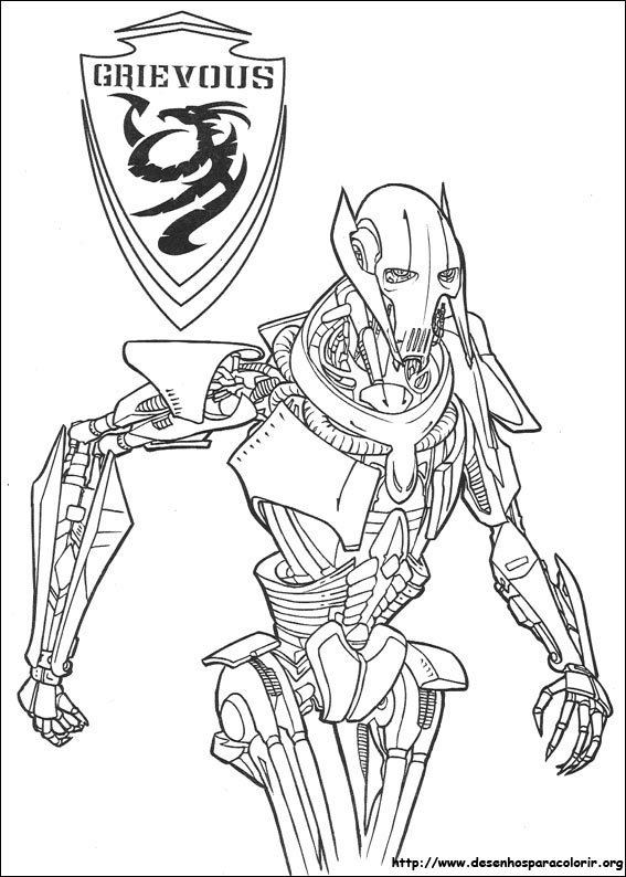 desenhos do star wars para colorir