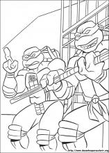 Dinokids - Desenhos para colorir: Desenhos de Tartarugas Ninja para colorir