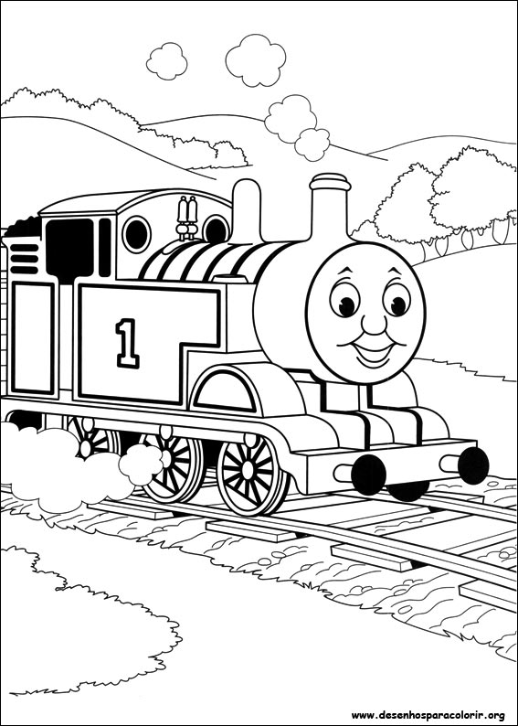 Desenho de Thomas de Thomas e seus amigos para Colorir - Colorir.com