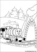 Como Pintar e colorir trem Thomas e seus amigos criançinhas