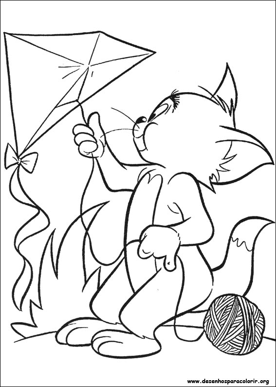 Desenhos para Colorir da Disney - Tom and Jerry - Brinquedos de Papel