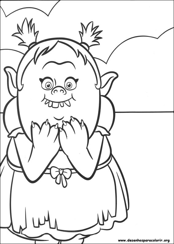 32 Desenhos dos Trolls para Colorir e Imprimir - Online Cursos Gratuitos