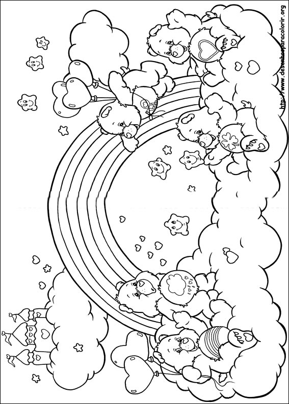 desenhos do ursinhos carinhosos para colorir