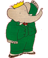 Babar para colorir