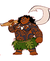 Moana para colorir