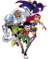 Teen Titans - Os Jovens Titans para colorir